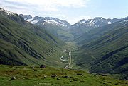 Vista del valle de Urseren