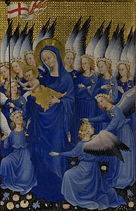 Wilton Diptych, right panel, author unknown (edited by SchroCat)
