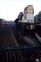 サン＝ラザール駅からの線路帯