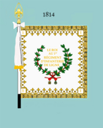 Drapeau modèle de 1820 (avers)