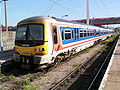 A Class 365 Networker Express at Cambridge in Network South East livery.