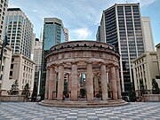 Shrine of remembrance at the ANZAC Square is a major memorial in Brisbane