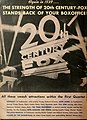 Image 2The 20th Century-Fox logo depicted in a 1939 advertisement in Boxoffice (from 20th Century Studios)