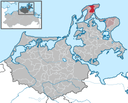 Läget för kommunen Altenkirchen i Landkreis Vorpommern-Rügen