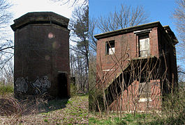 Composite view of 1904 East Side fire control structure at Ft. Andrews, Peddocks Island, MA