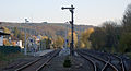 Die Gleisanlagen im Bahnhof Biedenkopf