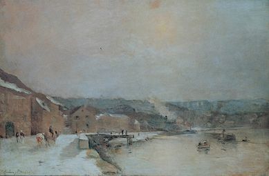 Bords de Seine à Bougival (1885), huile sur toile, Genève, musée du Petit Palais.