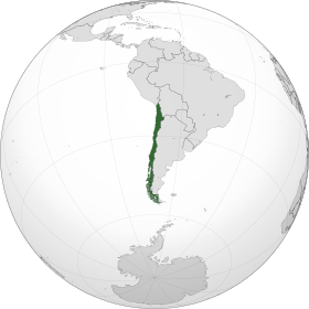 Localização de Chile