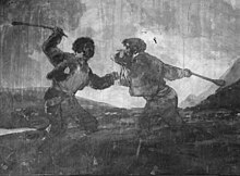 Goya, Fight with Cudgels