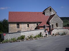 La façade de l'église