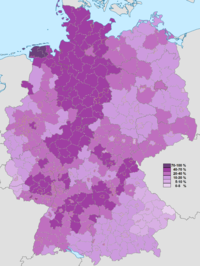 Popolazione evangelica nel 2011