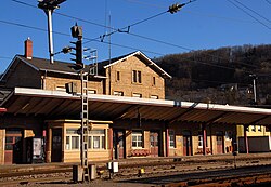 Bahnhof Dommeldange, Gleisseite