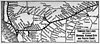 Santa Fe Railroad system map showing the San Francisco-Los Angeles-Chicago route of the Navajo