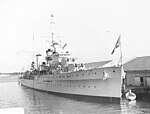 HMAS Hobart, prior to her transfer to the RAN