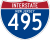 Interstate 495 marker