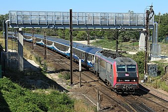 BB 26028 en tête d'un train Interloire.