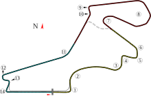 Tracé de la course