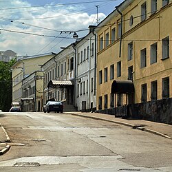 Хлебников переулок. Вид от Андроньевского проезда.