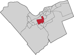 Location within Ottawa