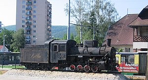 Паровоз Кв4 447,401 "Лилла" в Мишкольц, Венгрия