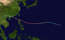 颱風山竹的路徑圖
