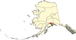 State map highlighting Anchorage