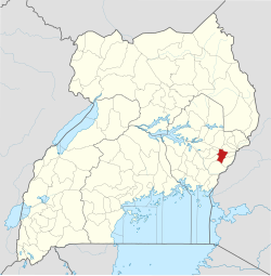 District location in Uganda