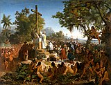 Victor Meirelles: A primeira missa no Brasil, 1861, Museu Nacional de Belas Artes.