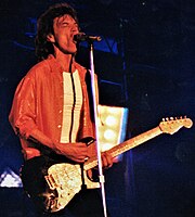 Jagger performs in Chile during the Voodoo Lounge Tour.