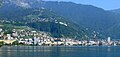 Vue de Montreux dominée par Glion et Caux.