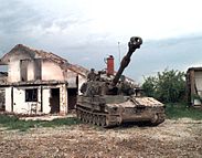 תומ"ת M109A3 בשירות כוח האכיפה למלחמת יוגוסלביה