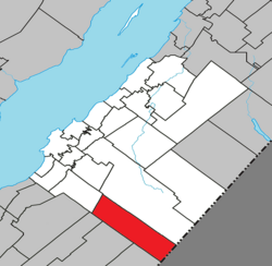 Location within Kamouraska RCM.