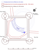 Le plan du château de Pierre II