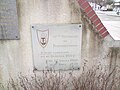 Plaque commémorative du 41e régiment de transmissions. A tenu garnison ici au quartier Tilly (Evreux). du 1er juillet 1966 au 1er août 1979.