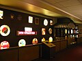A display of several railroad drumheads at the National Railroad Museum in Green Bay, Wisconsin.