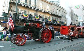 Calliope de foire tracté, Nouvelle-Orléans Mardi Gras 2007.