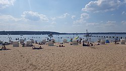The beach of Wannsee (Strandbad Wannsee)