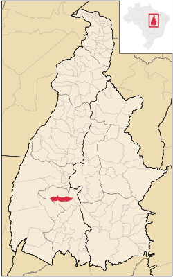 Location in Tocantins state