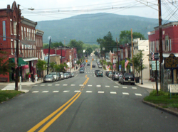 Downtown Tunkhannock along U.S. Route 6, known locally as Tioga Street