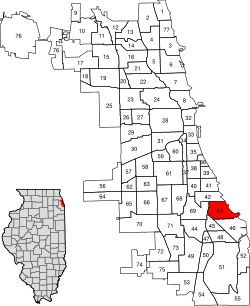 Location within the city of Chicago