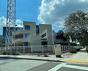 A view of the WFTS-TV station from its corner.