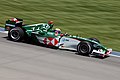 Mark Webber driving the Jaguar R4 at the 2004 United States Grand Prix.