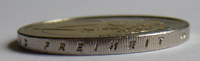 German €2 coin edge