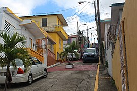 Steep streets in El Cerro.