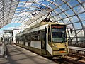 Bucur LF tram on Basarab Overpass