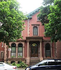 447 Clinton Avenue, originally the David Burdette House, later the Galilee Baptist Church (c. 1850)