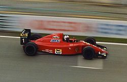 Alain Prost under Kanadas Grand Prix 1990.