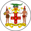 Arms of Jamaica from 13 July to 6 August 1962.