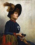 Portrait d'une dame avec des jumelles (1884), musée national de Varsovie.