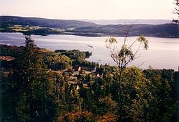 Bollstafjärden från Väjaberget